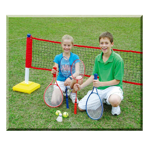Outdoor Play Badminton and Tennis 2-in-1 Set