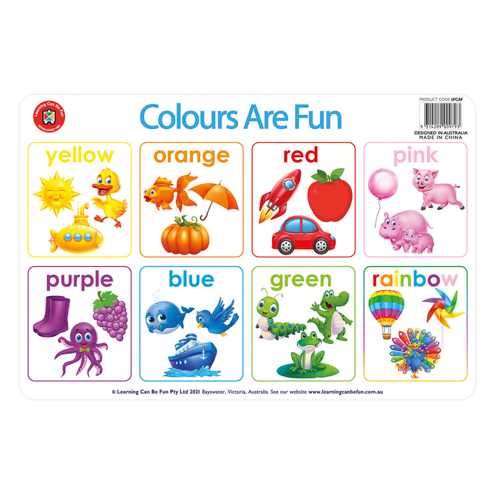 Colours are Fun Placemat