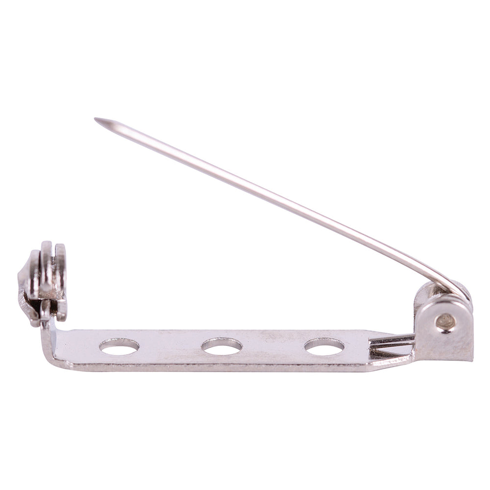 Brooch Backs 25mm 100pk (Silver)