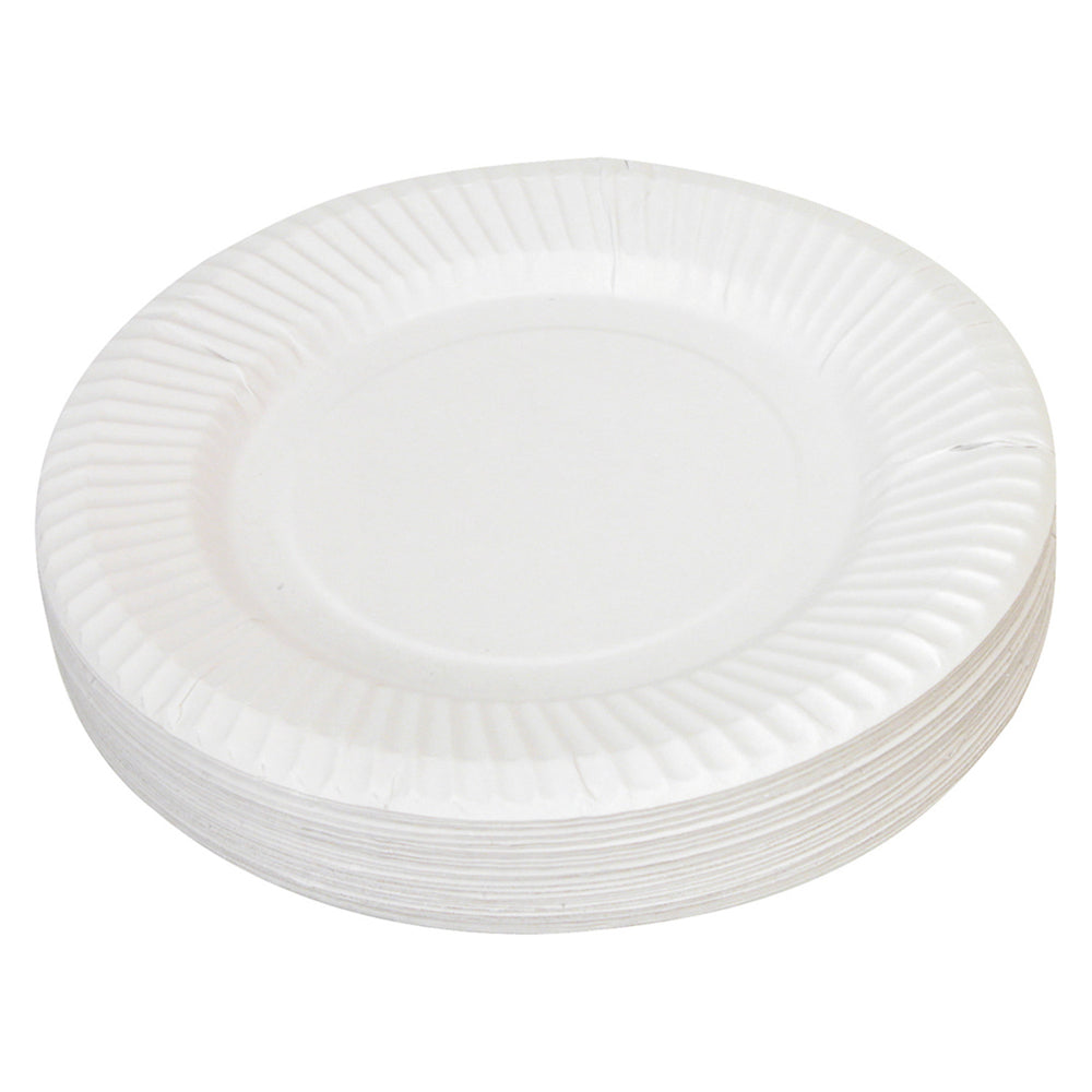 Creative School Supply Paper Plate 50pcs (White)