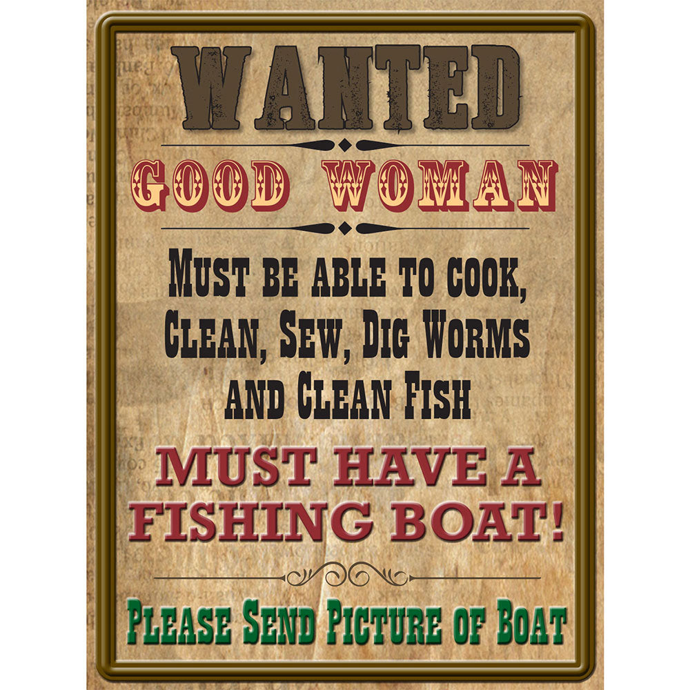 Ciężki stalowy znak cyny (30x40 cm)