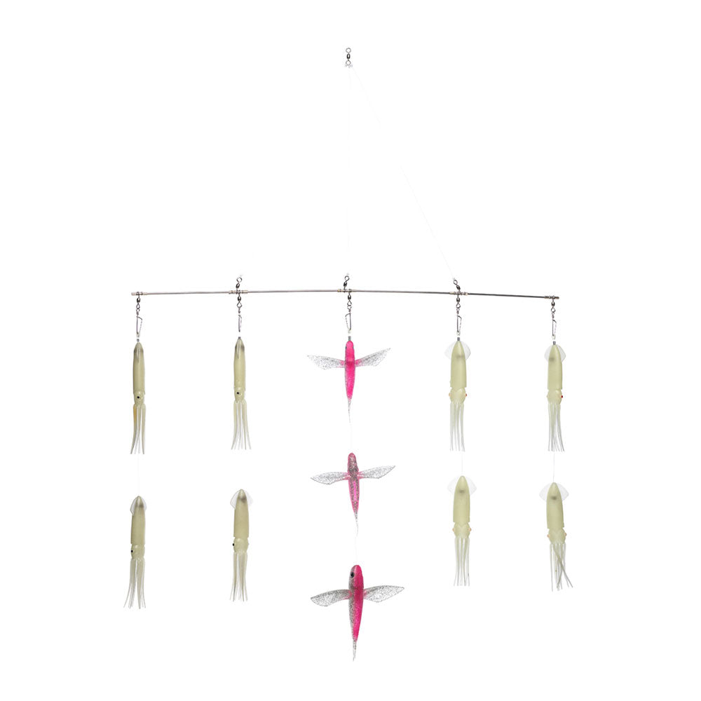 8イカと3バード90cmのティーザーバー