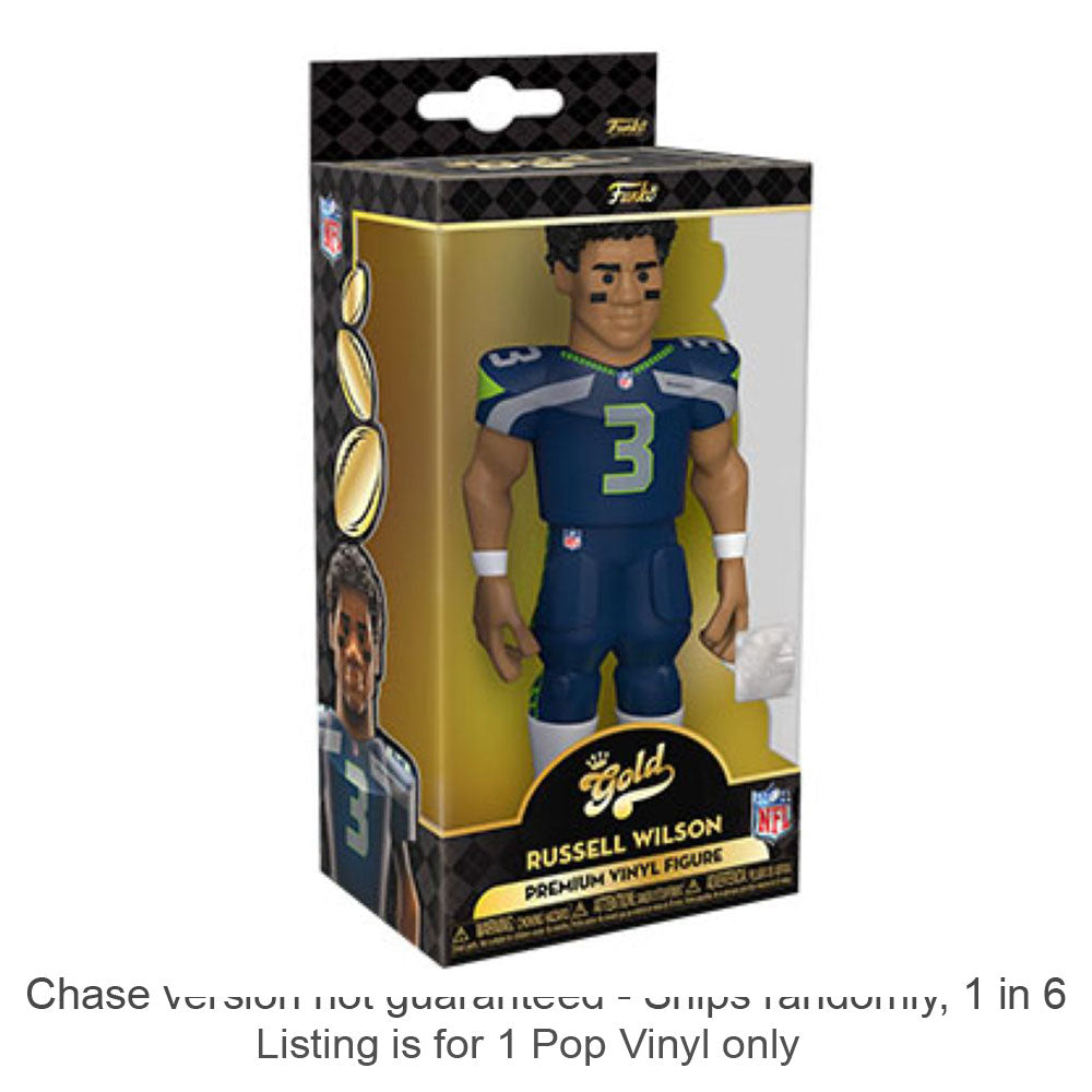 NFL Russell Wilson Vinyl Gold Chase wird 1 zu 6 ausgeliefert