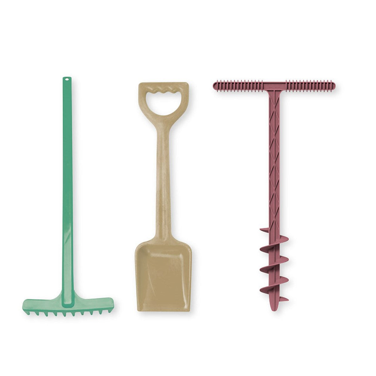 Dantoy Blue Marine Toys Sand Drill, Shovel & Rake Set