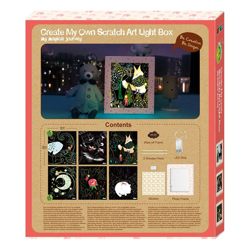 Avenir My Magical Journey Create My Own Scratch Art Light Box