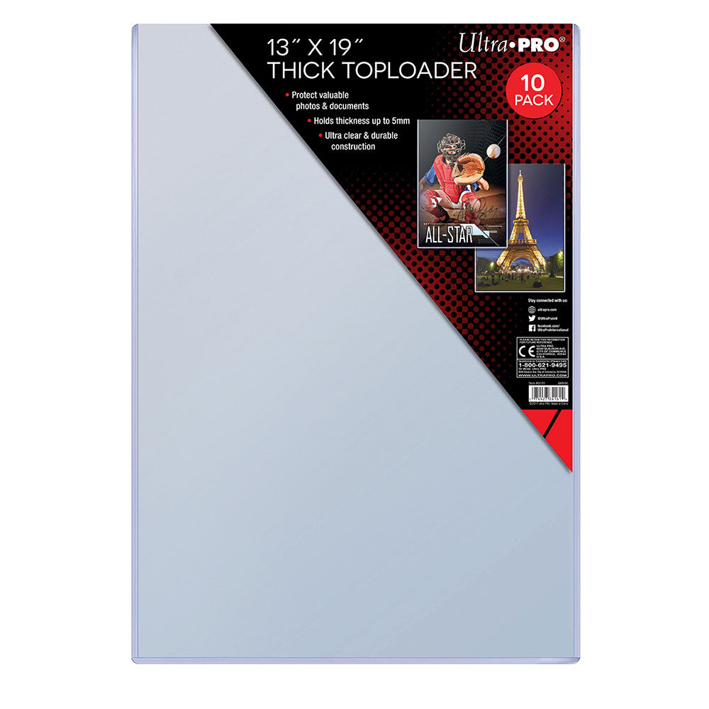 Ultra Pro Thick Toploader 10pcs (13x19in)