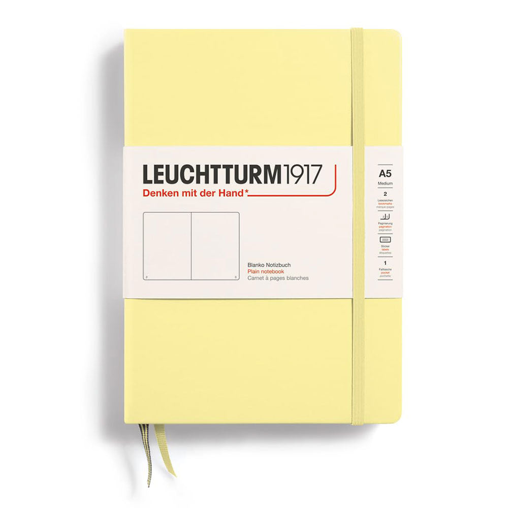 Leuchtturm Hardcover Plain Notebook A5(黄色)