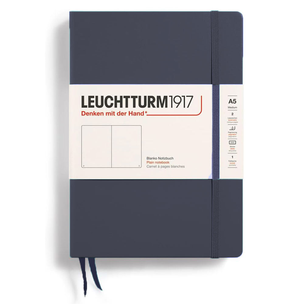 Leuchtturm Hardcover Plain Notebook A5(青)
