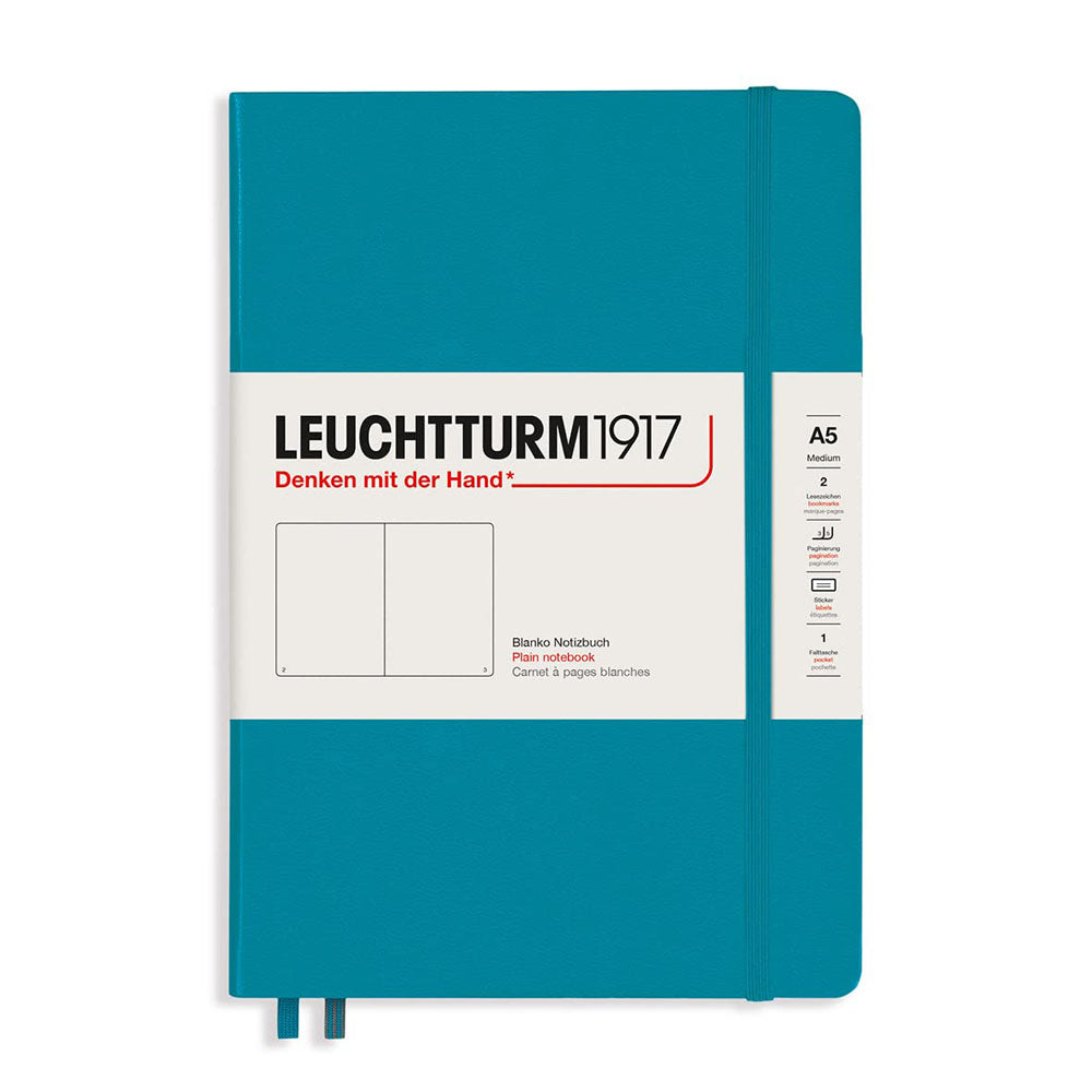 Leuchtturm Hardcover Plain Notebook A5(青)