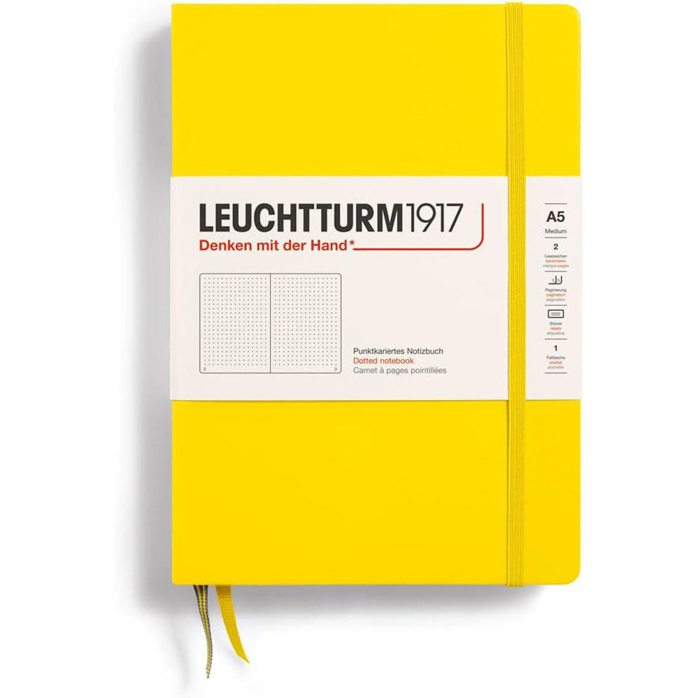 Leuchtturmハードカバー点線ノートブックA5(黄色)