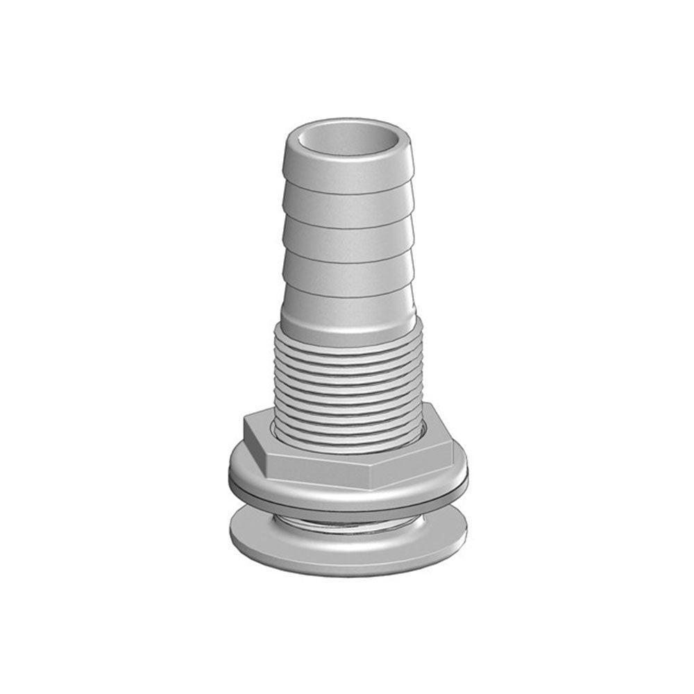 Polymer-Hautanschluss mit Gewinde und Widerhaken