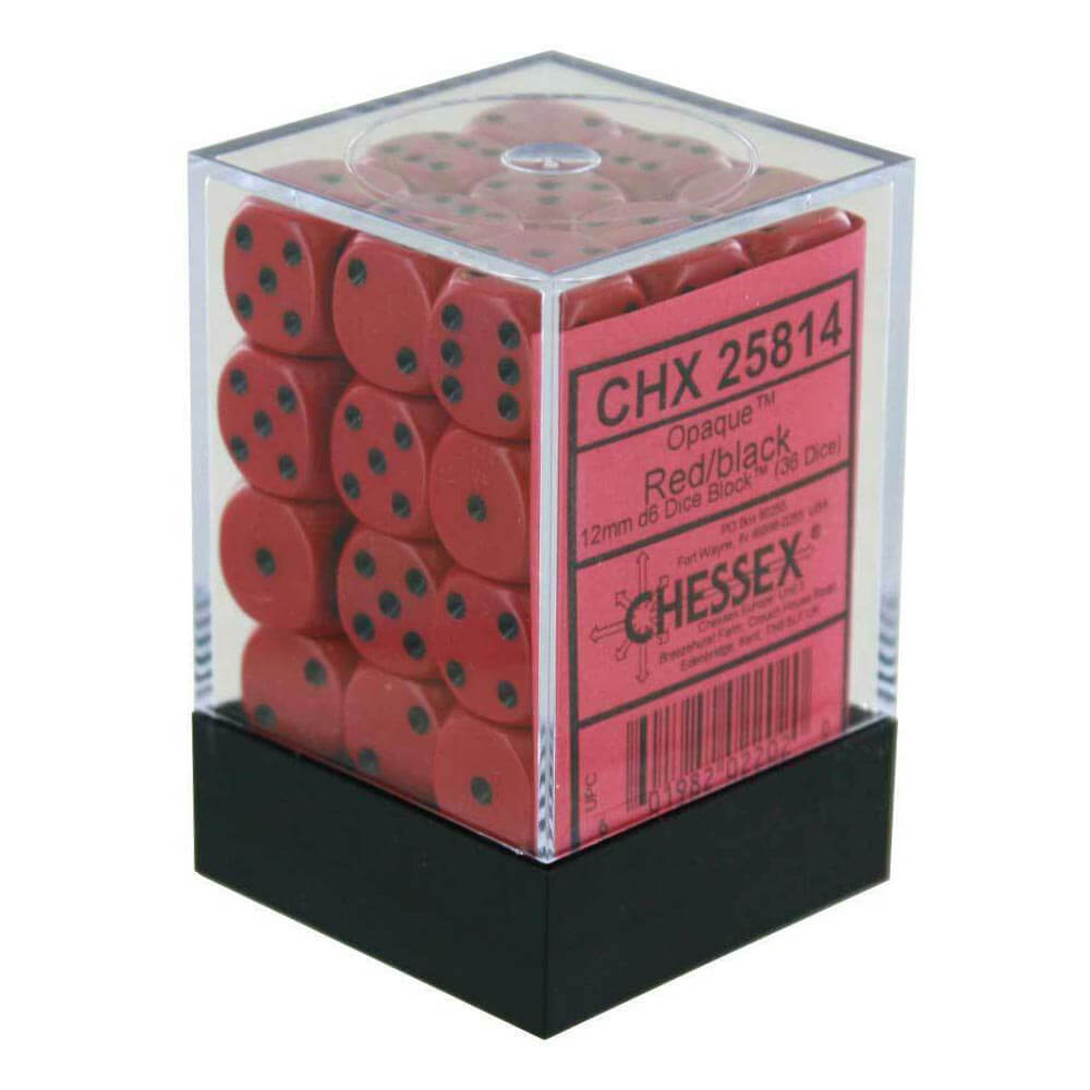 D6ダイス不透明12mm(36個のサイコロ)