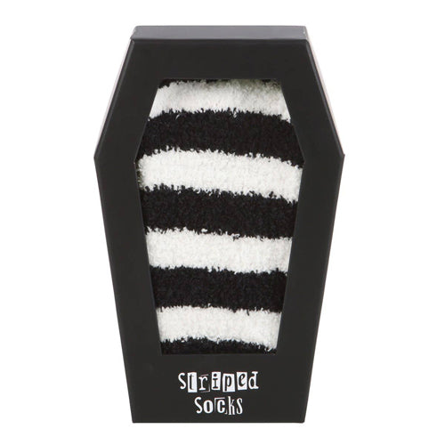 Striped Socks in Coffin Gift Box