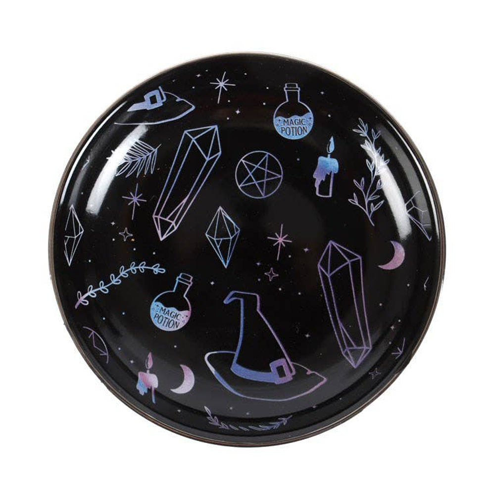 Crystal Witch Print Ceramic Trinket Dish