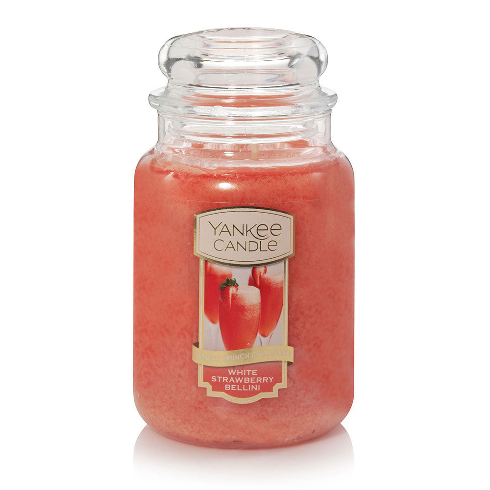 Yankee Classic White Strawberry Bellini Kerzenglas