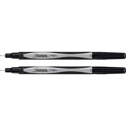 Sharpie Fineline Black Pen (Pack of 2)
