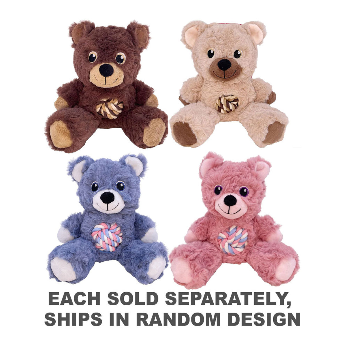 Kong Knots Teddy Toy (1pc Random)