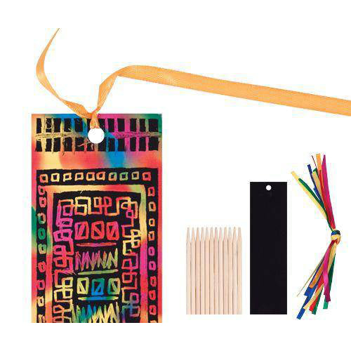 Creative School Supply Scratch Bookmarks 12pk
