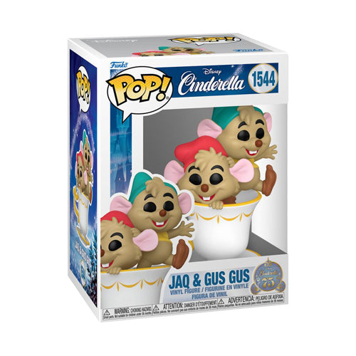Cinderella (1950): 75th Anniversary Jaq & Gus Gus in Cup Pop! Vinyl