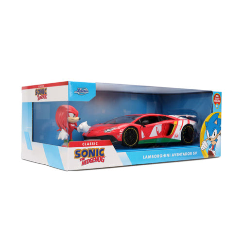 Sonic the Hedgehog Lamborghini Aventaor SV 1:24 w/ Figure