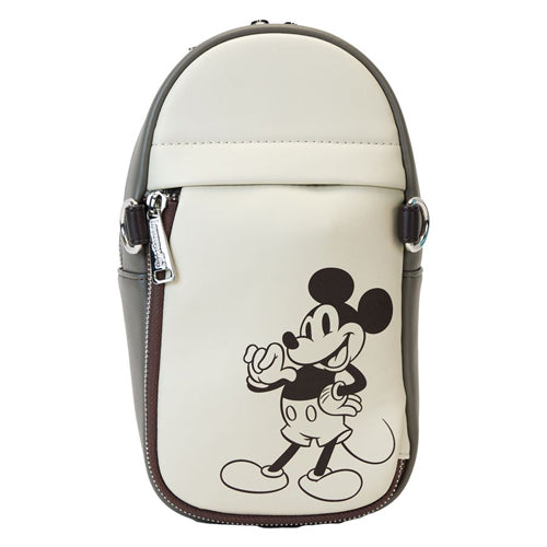 Mickey & Friends Faux Leather & Canvas Bottle Crossbody