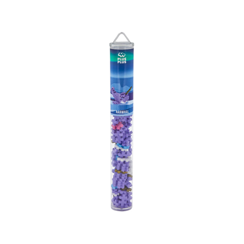 Plus-Plus Narwhale Building Blocks Tube 100pcs