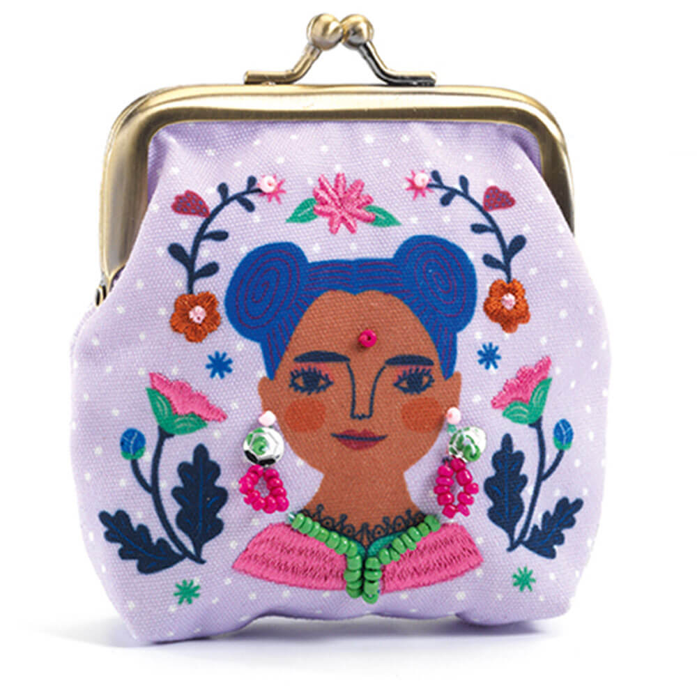 DJECO Mooie portemonnee met retro metalen clasp