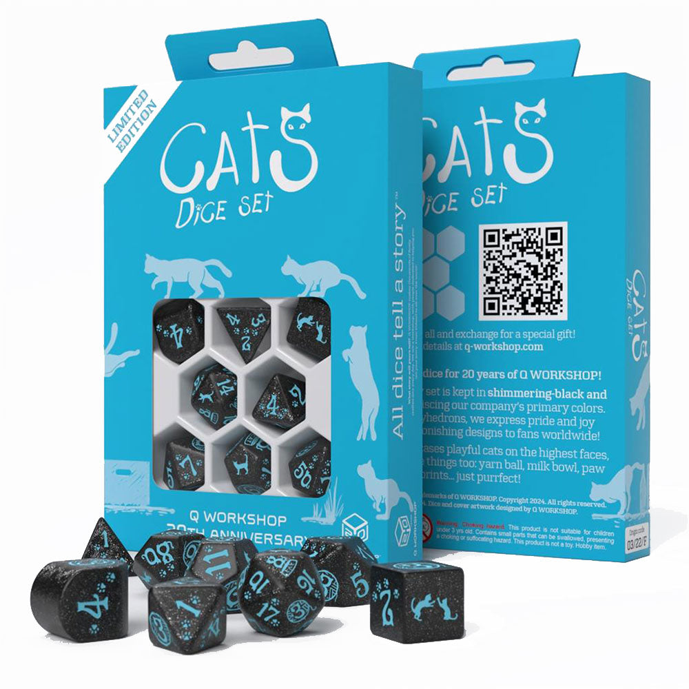 Q Workshop 20 Year Edition Dice Set (Pack of 7)