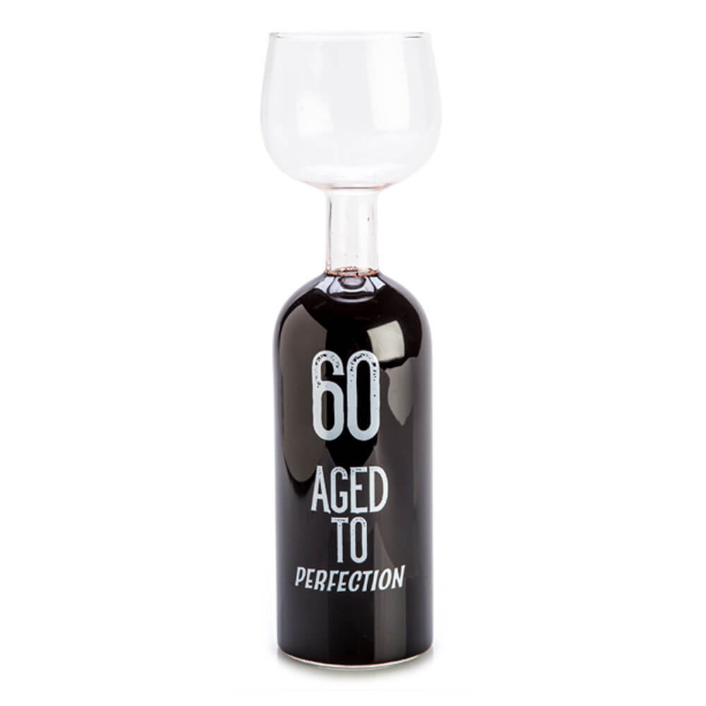 Happy Birthday Wine Bottle Glass