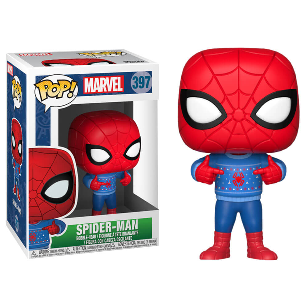 Spider-Man with Ugly Sweater Pop! Vinyl