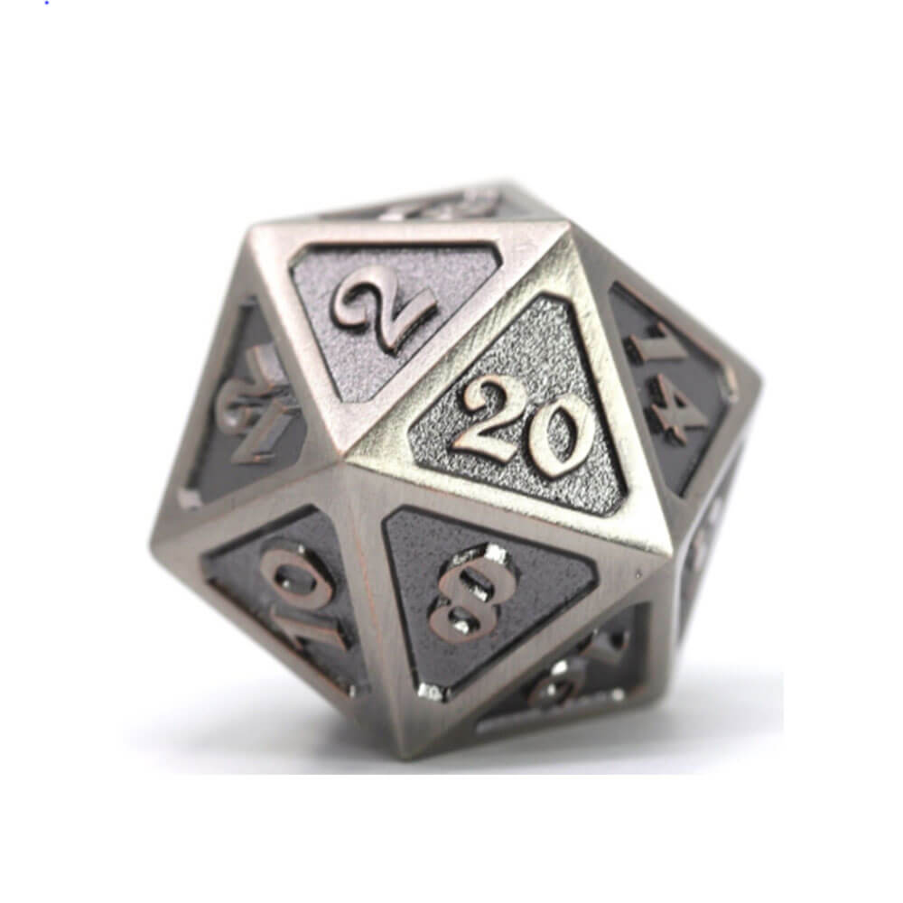 D20 Die Dice Metal Mythica Battleworn (Single)