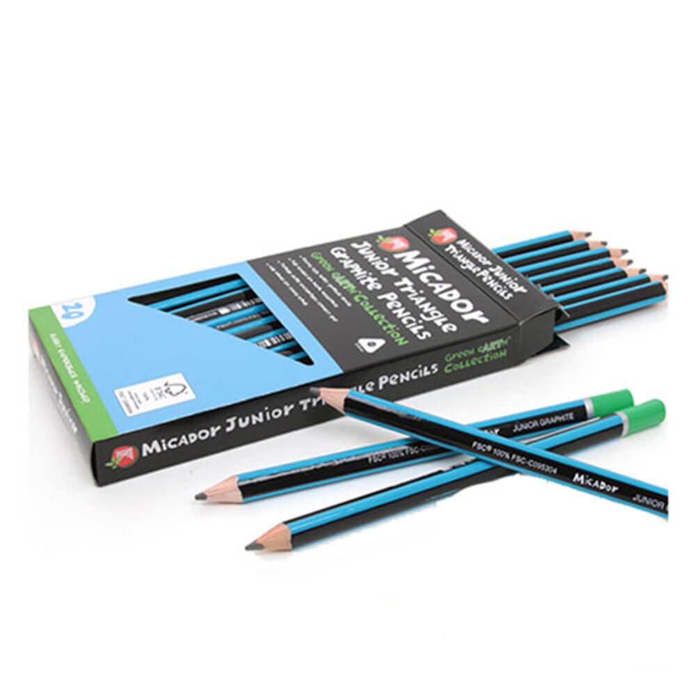 Micador Junior Triangleグラファイトペンシル(20pk)